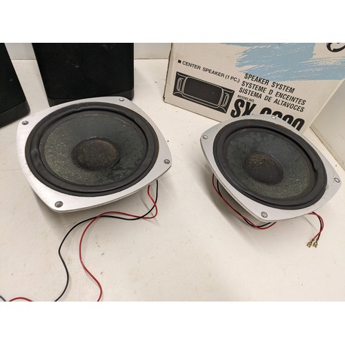 762 - set of 3 speakers including Aiwa and Panasonic