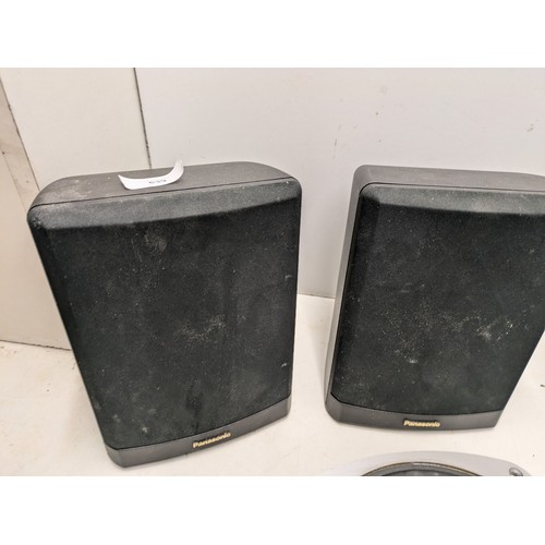 762 - set of 3 speakers including Aiwa and Panasonic