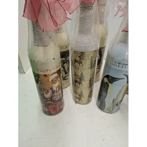 1167 - A Selection Of Christmas Themed Gift Bottles