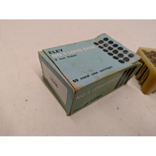 1168 - A Box Of Eley No 3 9Mm Long Shot Blank Cartridges