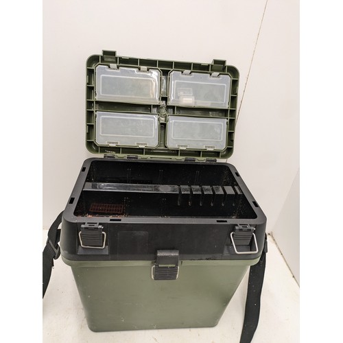 1177 - a green fishing tackle box