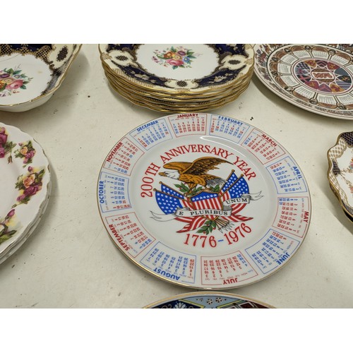 1189 - a selection of floral old English and oriental ceramic plates