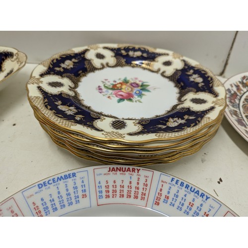 1189 - a selection of floral old English and oriental ceramic plates