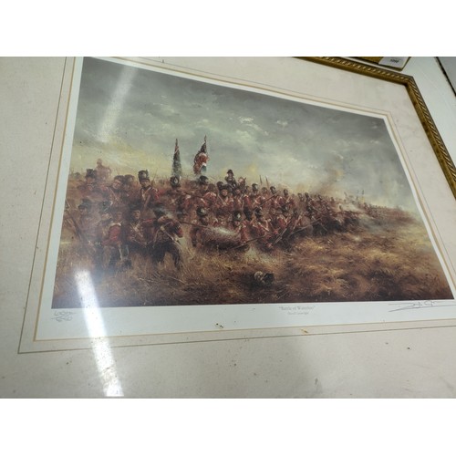 1194 - a pair of royal doulton paintings depicting the battle of Waterloo - limited editions of 850