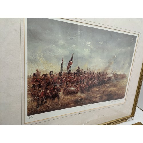 1194 - a pair of royal doulton paintings depicting the battle of Waterloo - limited editions of 850