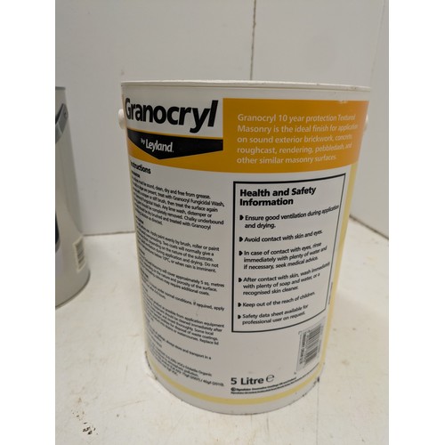 848 - an unused tub of Leyland granocryl cream textured masonry paint