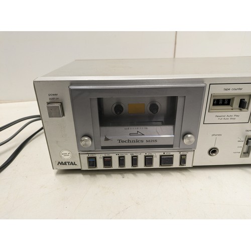 725 - A Vintage Technics M215 Single Deck Cassette Player And Recorder Hifi Separate