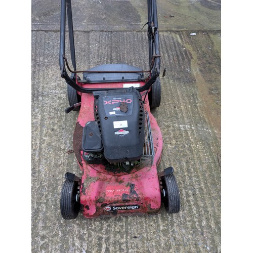 20 - A sovereign petrol lawn mower with a Sprint xp40 engine