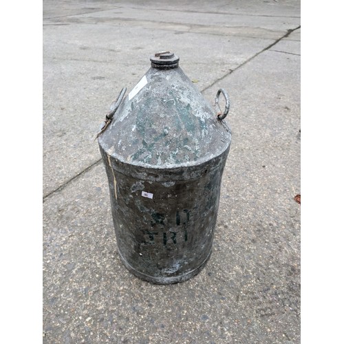 36 - A. Galvanized milk churn