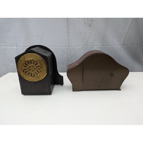 418 - A pair of Vintage Mantle Clocks Including a Smiths