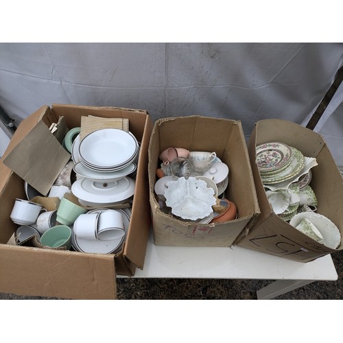 417 - A Large Selection of Crockery, Including Bridgwoods, Carlsbad, Etc