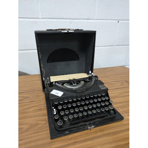 410 - A Vintage Imperial 'The Good Companion' Manual Typewriter In Case