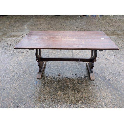 211 - A Stained Oak Refectory Table- Approx 152x77x78cm