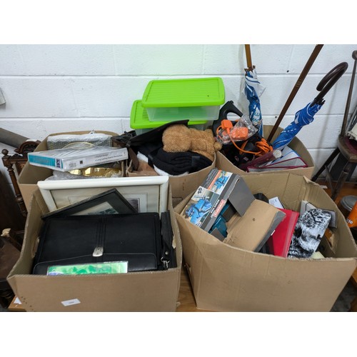 1004 - A Job Lot Of House Clearance Goods Including Tools, Homewares, Pictures etc