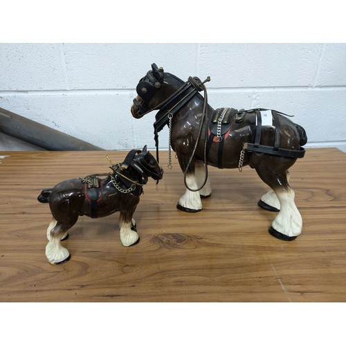 402 - A Pair of Melba Ware Shore Horses