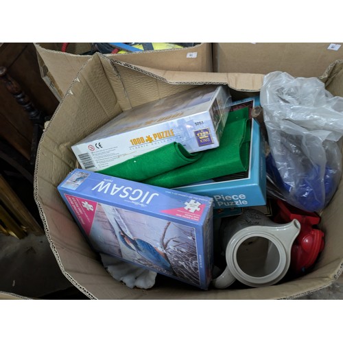 1006 - 5 Boxes of Household Clearance Goods Including Tools, Kitchen appliances, Books, Crockery etc