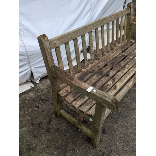 50 - A pine Outdoor garden bench