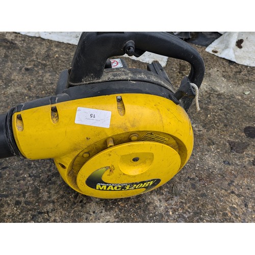 15 - A McCulloch MAC 320BV Petrol Leaf Blower