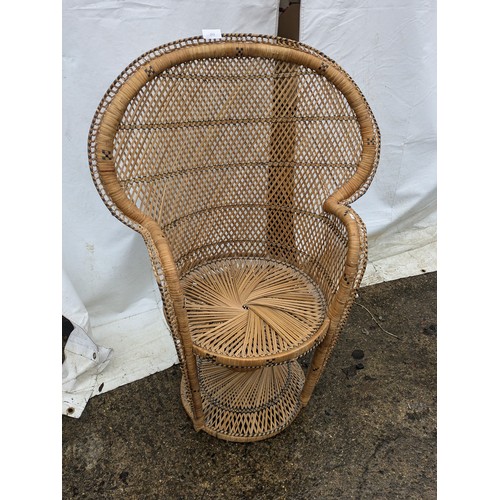 213 - A Southern American wicker Armchair