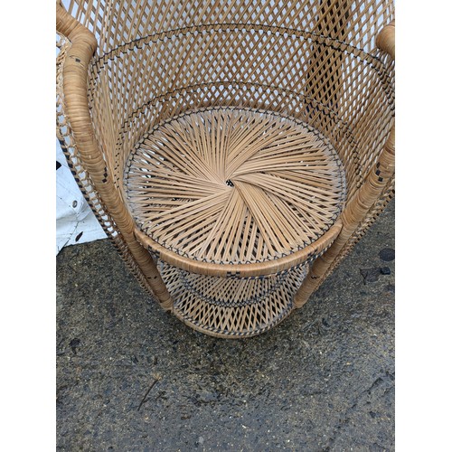 213 - A Southern American wicker Armchair