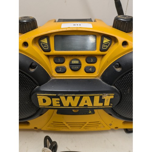 813 - A Dewalt DC011 Site Radio