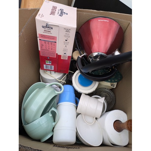 1022 - A Selection of House Clearance Goods Including Tools, Ornaments, Lamps, Books, Clothing, Etc