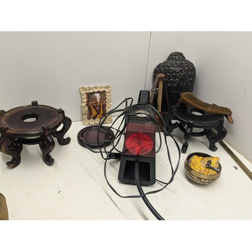 430 - A Selection of Household Effects Including Buddhist and Chinese Ornaments