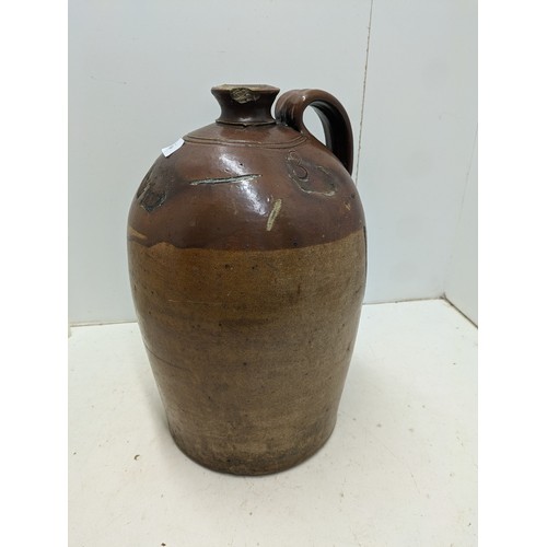 434 - An Antique 19th Century Stoneware Flagon