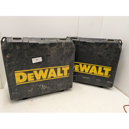 823 - 2 Empty DeWalt Drill Boxes