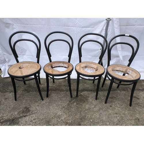 267 - A Set Of 4 Bent Wood Chairs