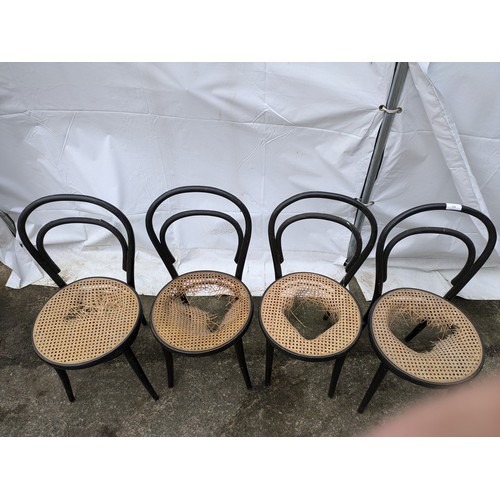 267 - A Set Of 4 Bent Wood Chairs