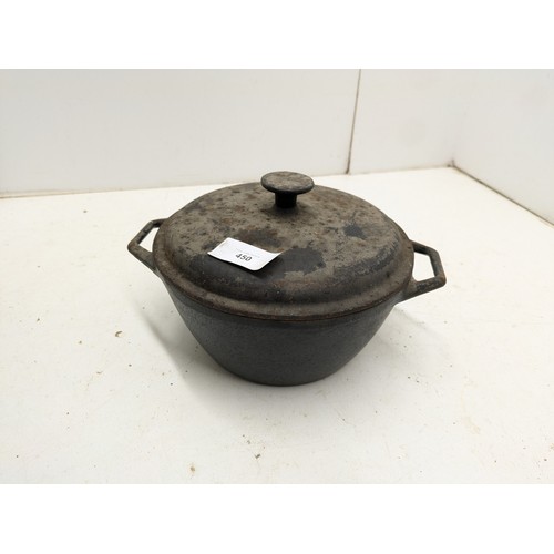 450 - A Vintage Aga Cast Iron Casserole Dish