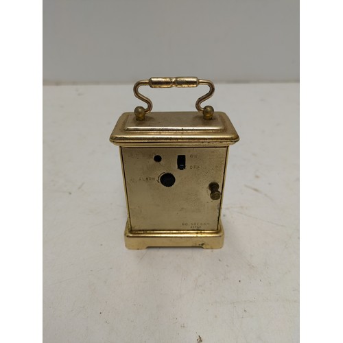 458 - A At Michael Miniature Brass Quartz Carriage Clock - 4RE862