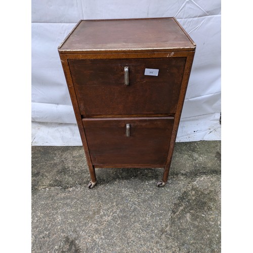 311 - A Oak Circa 1930S/40S Food Cabinet On Casters