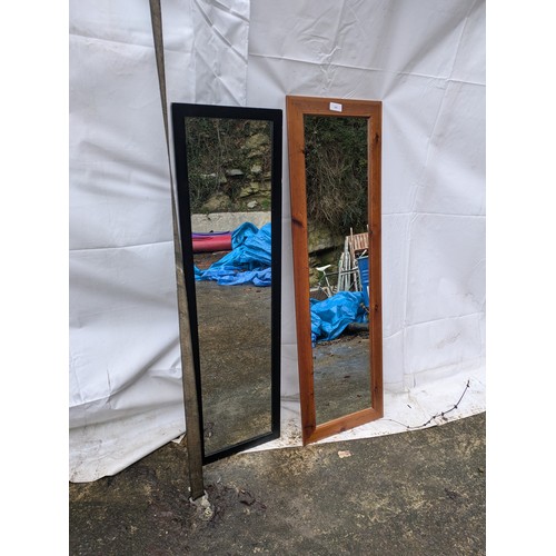 316 - A Pair of Wood Framed Mirrors