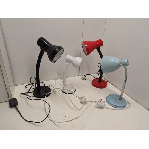 1262 - A Selection Of Posable Desk Lamps