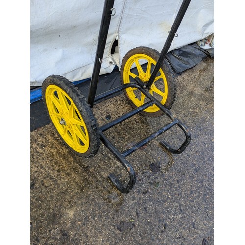 215 - A wheeled metal trolley