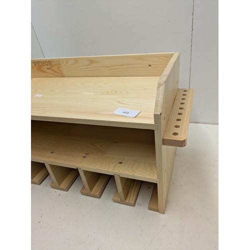 413 - A Modern Pine Desk Tidy