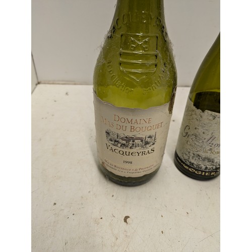 825 - A Selection of 4 Champagne Bottles Including Alfred Gratien, Gotes du Rhone