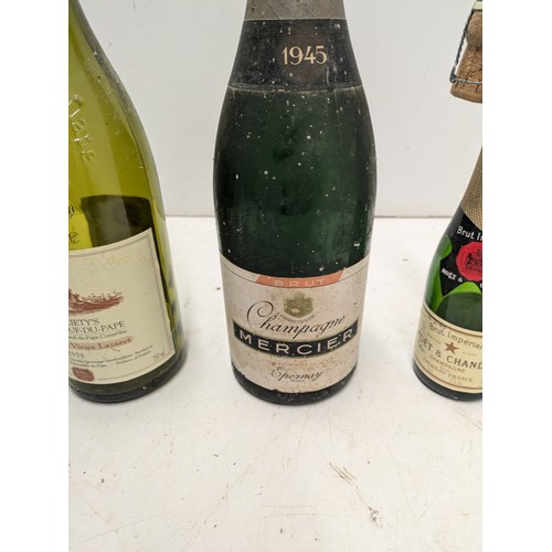 826 - A Selection of 4 Wine Bottles including Mercier, Moet and Segla