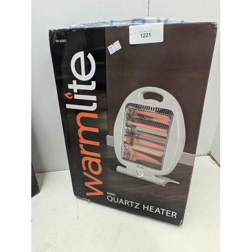 1221 - A Pair of Warmlite 800w Heaters Model WL42001