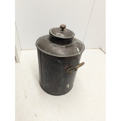 847 - An Antique Hand Crafted Copper And Brass Tea Urn