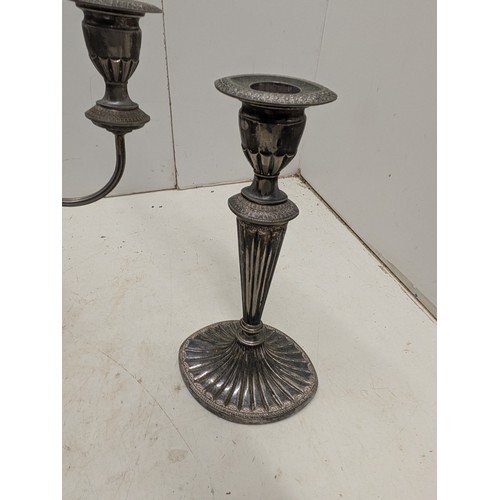 819 - A Set of 3 Falstaff Silver Plated Candle Holders