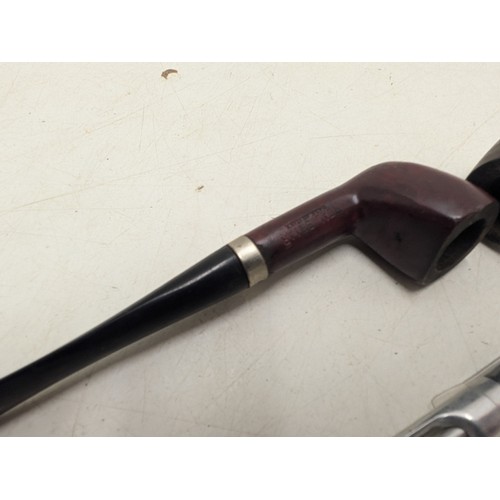 816 - A selection of four vintage smokers tobacco pipes