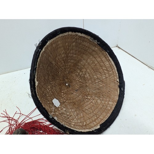 802 - An antique Chinese Government/Officer's Wicker Hat