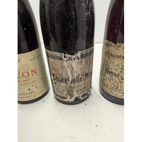 1840 - A Group of 3 Vintage Red Wines - Corton, Vosne Romanee, Charnbolle Musigny