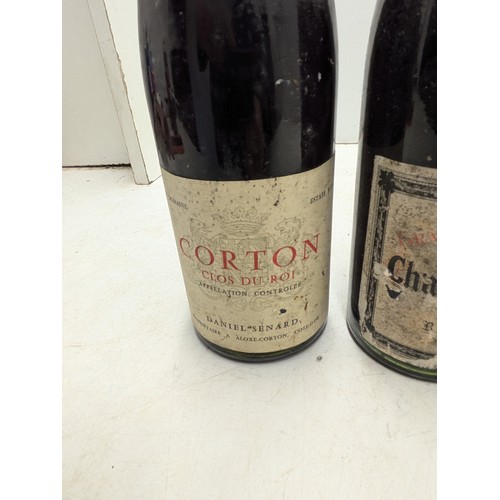 1840 - A Group of 3 Vintage Red Wines - Corton, Vosne Romanee, Charnbolle Musigny