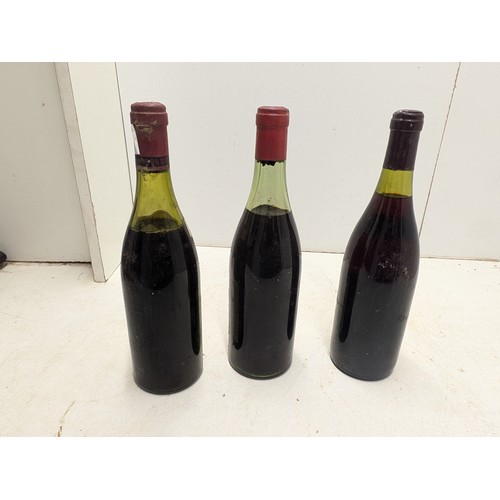 1840 - A Group of 3 Vintage Red Wines - Corton, Vosne Romanee, Charnbolle Musigny