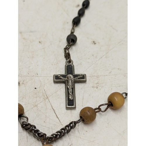 1935 - A Pair of Catholic Prayer Bead Necklaces Roseberry Beads