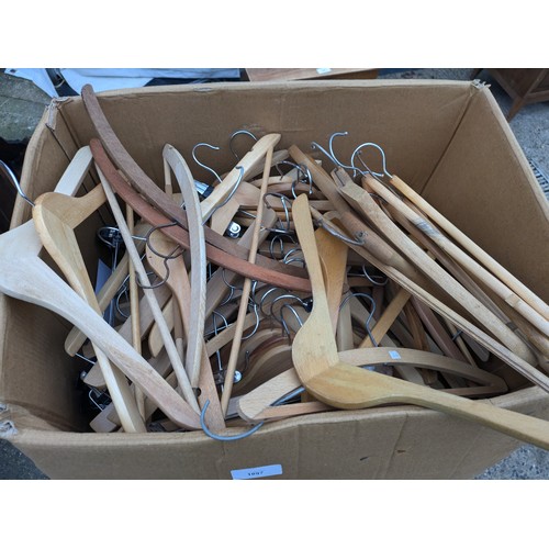 1897 - A Large selection of Wood Shop Clothes Hangers